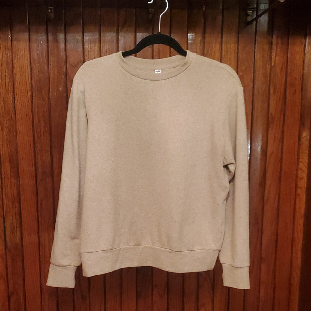 ❤ Women's Tan Crew Knit Sweater